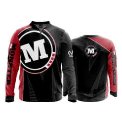 2130 FD Quarter Zip Batting Jacket LS MONSTER-JU-JITSU