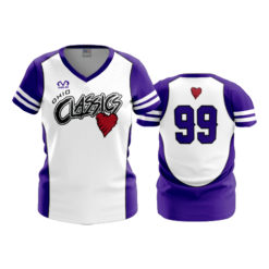2133 FD Womens V-Neck OHIO-CLASSICS-WHITE