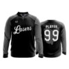 2129 FD Quarter Zip Batting Jacket LS LADY-LASERS-BLACK