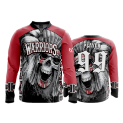 2131 FD Quarter Zip Batting Jacket LS WARRIORS