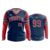 2102 FD Womens V-Neck Longsleeve REBELS-NAVY-ADDONS