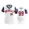 2102 FD Womens V-Neck REBELS-WHITE-ADDONS