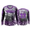 2136 FD Womens V-Neck Longsleeve 808-VIKINGS-FLO INK + $5