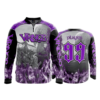 2136 FD Quarter Zip Batting Jacket LS 808-VIKINGS-FLO INK + $5