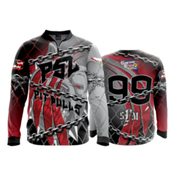 2164 FD Quarter Zip Batting Jacket LS SFM-HEAVY-HITTAZ-PITBULLS