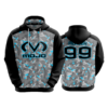 182 FD Hoody MOJO ARMOR BLACK BRITE BLUE