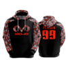 182 FD Hoody MOJO SKULL CAMO RED