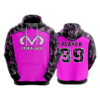 182 FD Hoody MOJO TRIANGLE ATTACK HOT PINK