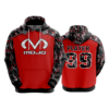 182 FD Hoody MOJO TRIANGLE ATTACK RED