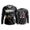 2162 FD Womens V-Neck Longsleeve AMERICAN-HEROES
