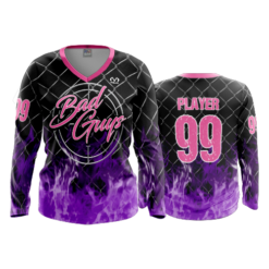 FD Womens V-Neck Longsleeve BAD-GUYS