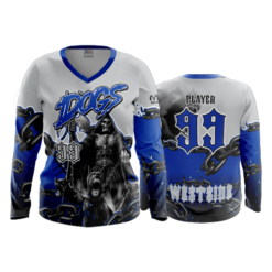 2160 FD Womens V-Neck Longsleeve DAWGS-REAPER