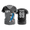 2147 FD Womens V-Neck DIABETES-GREY-NATION