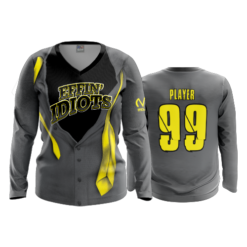 FD Womens V-Neck Longsleeve EFFIN-IDIOTS