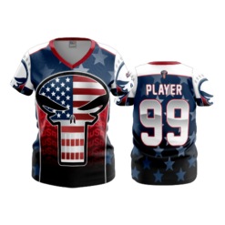 2163 FD Womens V-Neck PATRIOT-PUNISHER