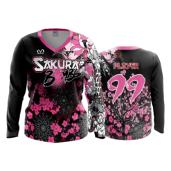 FD Womens V-Neck Longsleeve SAKURA-BOMBS