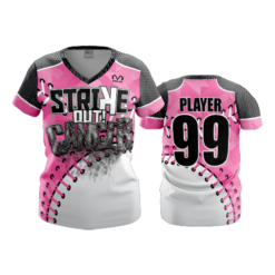 2147 FD Womens V-Neck STRIKE-OUT-CANCER