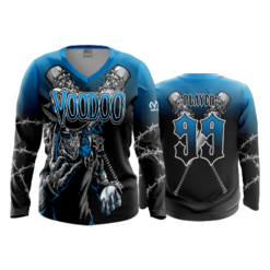 2160 FD Womens V-Neck Longsleeve VOODOO