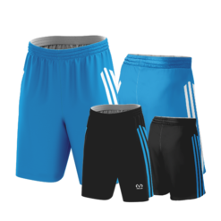 2153 FD REVERSIBLE BBALL 12in SHORTS