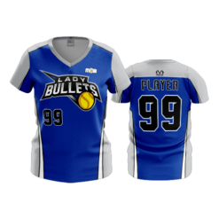 2187 FD Womens V-Neck LADY-BULLETS-ROYAL