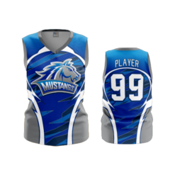 2172 FD Womens V-Neck Sleeveless WV-LADY-MUSTANGS