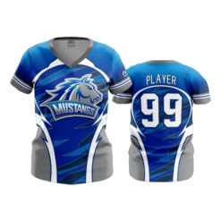 2172 FD Womens V-Neck WV-LADY-MUSTANGS