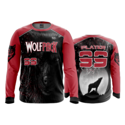 2193 FD Long Sleeve MENS WOLFPACK-BLACK