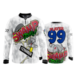 1441 FD Quarter Zip Batting Jacket LS SWAMP-DONKEYS