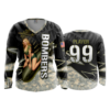 2186 FD Womens V-Neck Longsleeve BOMBERS-BLACK
