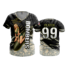 2186 FD Womens V-Neck BOMBERS-BLACK