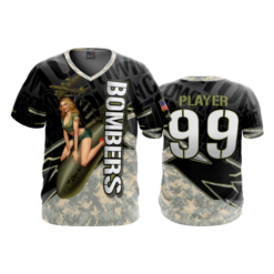 2186 FD Sport V-Neck MENS BOMBERS-BLACK