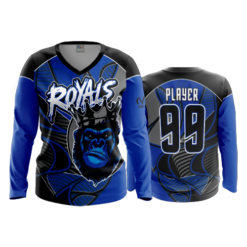 2194 FD Womens V-Neck Longsleeve ROYALS