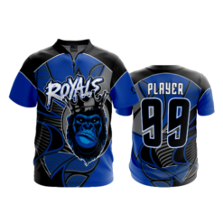 2194 FD Quarter Zip Batting Jacket SS ROYALS