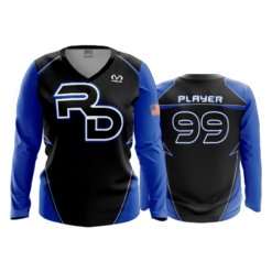 2188 FD Womens V-Neck Longsleeve RICHMOND-DALE-BLACK