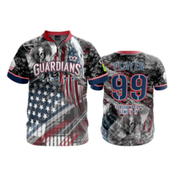 2221 FD Quarter Zip Batting Jacket SS GUARDIANS-BLACK