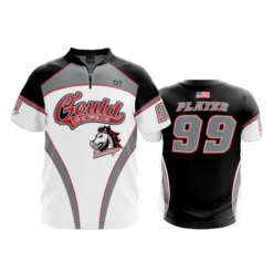 2197 FD Quarter Zip Batting Jacket SS GOULD-MUSTANGS