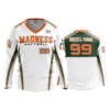 1671 FD Womens V-Neck Longsleeve MADNESS-SOFTBALL-UPDATE-FLO INK + $5