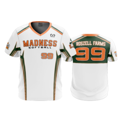 1671 FD Sport V-Neck MENS MADNESS-SOFTBALL-UPDATE-FLO INK + $5
