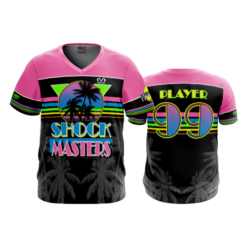 2175 FD Sport V-Neck MENS SHOCKMASTERS-FLO-FLO INK + $5
