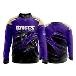 2191 FD Quarter Zip Batting Jacket LS BRIGGS-WRESTLING