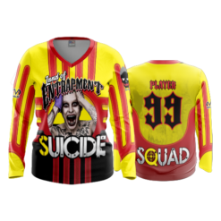 1852 FD Womens V-Neck Longsleeve SUICIDE-SQUAD