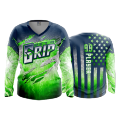 1363 FD Womens V-Neck Longsleeve GET-A-GRIP