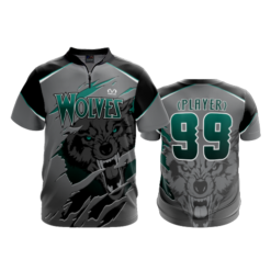 423 FD Quarter Zip Batting Jacket SS WOLVES