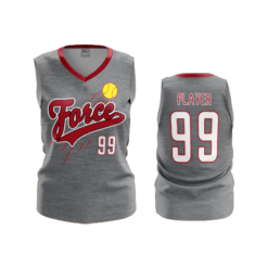2216 FD Womens V-Neck Sleeveless FORCE-GREY