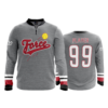2216 FD Quarter Zip Batting Jacket LS FORCE-GREY