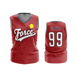 2216 FD Womens V-Neck Sleeveless FORCE-RED