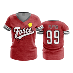 2216 FD Womens V-Neck FORCE-RED