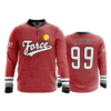 2216 FD Quarter Zip Batting Jacket LS FORCE-RED