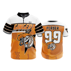2192 FD Quarter Zip Batting Jacket SS GINGERBALL