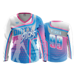 2222 FD Womens V-Neck Longsleeve DIRTY-STICKS